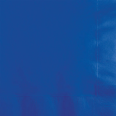 240 pc Bulk Cobalt Blue Value Friendly Beverage Napkins