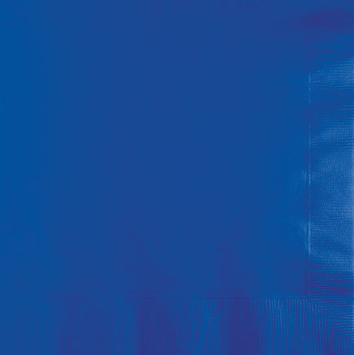 1200 pc Bulk Cobalt Blue 2 Ply Beverage Napkins