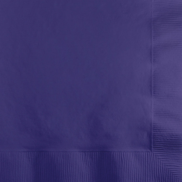 1200 pc Bulk Purple Beverage Napkins 2 ply