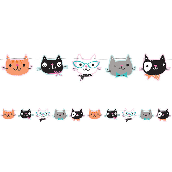 6 pc Bulk Purr-fect Cat Party Banners