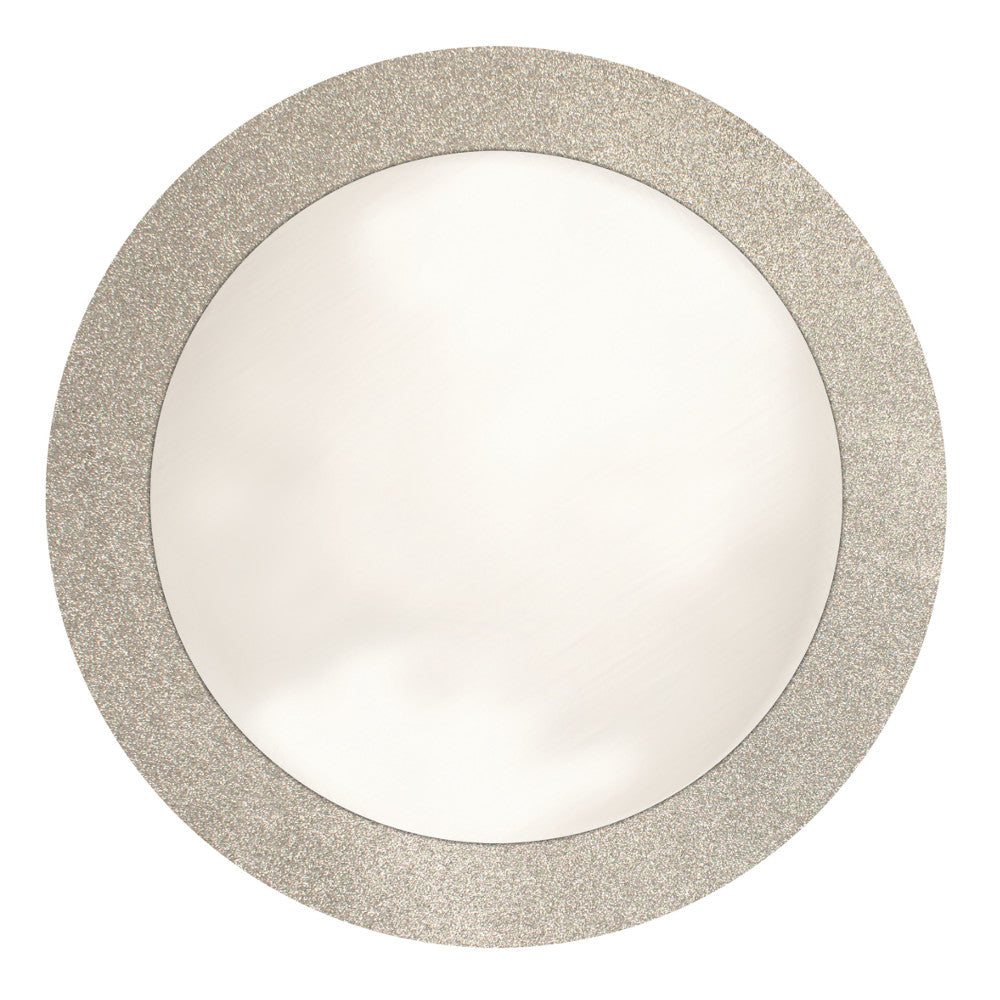 96 pc Bulk Silver Glitter Placemats with Glitter Border