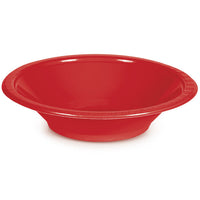 240 pc Bulk Classic Red 12 oz Plastic Bowls