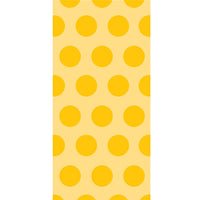 240 pc Bulk School Bus Yellow Polka Dot Favor Bags