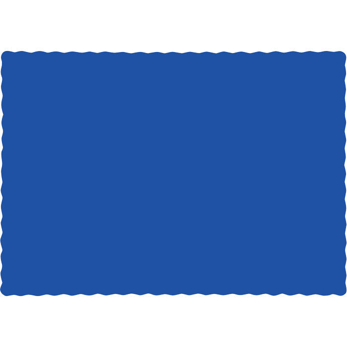 600 pc Bulk Cobalt Blue Placemats Paper