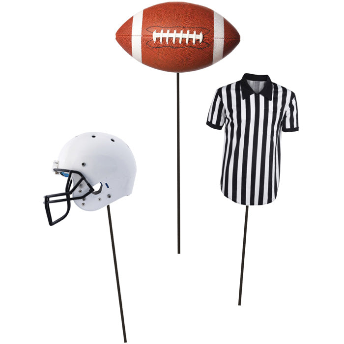 18 pc Bulk Football DIY Centerpieces Sticks