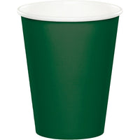 240 pc Bulk Hunter Green 9 oz Hot & Cold Cups