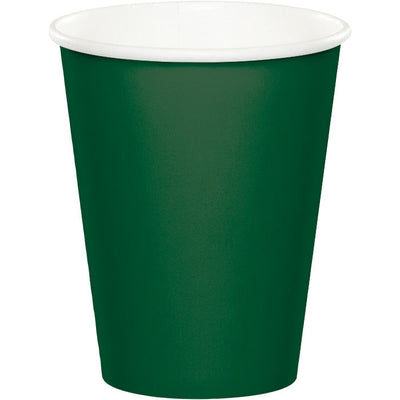 240 pc Bulk Hunter Green 9 oz Hot & Cold Cups