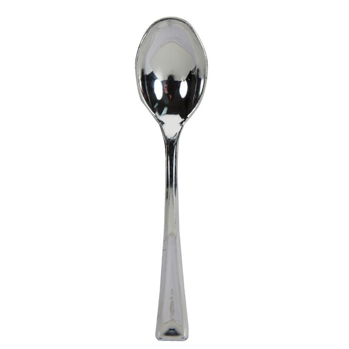 288 pc Bulk Silver Metallic Sensations Mini Spoons