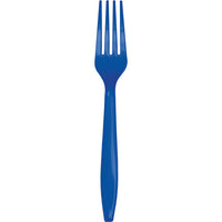 288 pc Bulk Cobalt Blue Plastic Forks