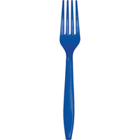 600 pc Bulk Cobalt Blue Plastic Forks