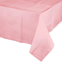 6 pc Bulk Classic Pink Paper Table Covers 54