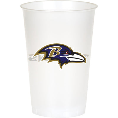 Baltimore Ravens Plastic Cup, 20 Oz (8/Pkg)