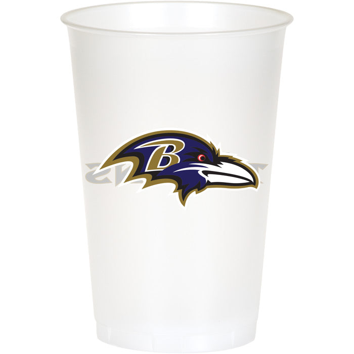 96ct Bulk Baltimore Ravens 20 oz Plastic Cups
