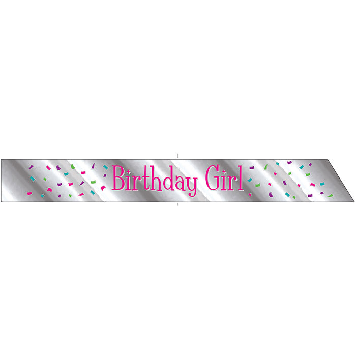 6 pc Bulk Birthday Girl Sashes