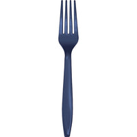 600 pc Bulk Navy Plastic Forks