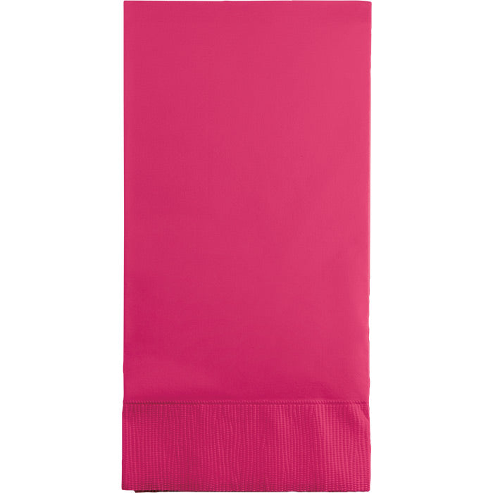 192 pc Bulk Hot Magenta 3 Ply Guest Towels