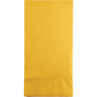 192 pc Bulk School Bus Yellow 3 Ply Guest Towels