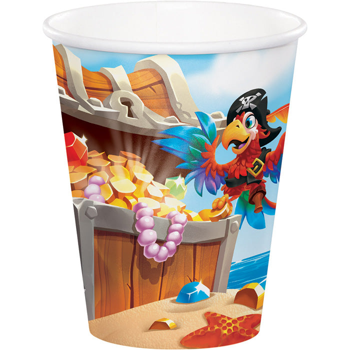 96 pc Bulk Treasure Island Pirate Cups
