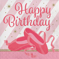 192 pc Bulk Twinkle Toes Birthday Luncheon Napkins