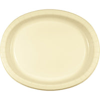 96 pc Bulk Ivory Sturdy Style Oval Platters
