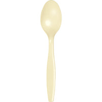 288 pc Bulk Ivory Plastic Spoons