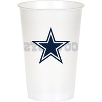 Dallas Cowboys Plastic Cup, 20 Oz (8/Pkg)