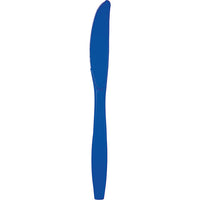 600 pc Bulk Cobalt Blue Plastic Knives