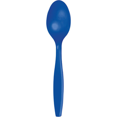 288 pc Bulk Cobalt Blue Plastic Spoons