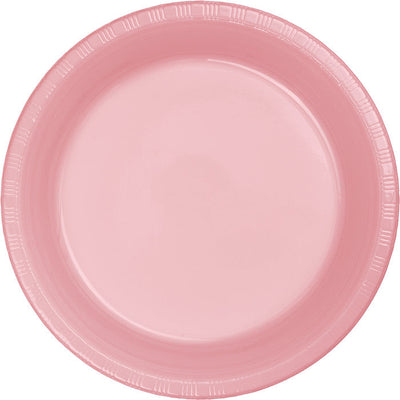 240 pc Bulk Classic Pink 6.75 inch Plastic Dessert Plates