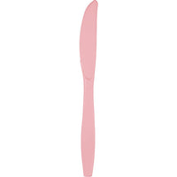 288 pc Bulk Classic Pink Plastic Knives