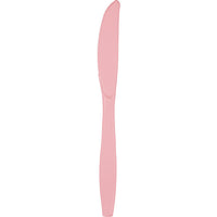 600 pc Bulk Classic Pink Plastic Knives