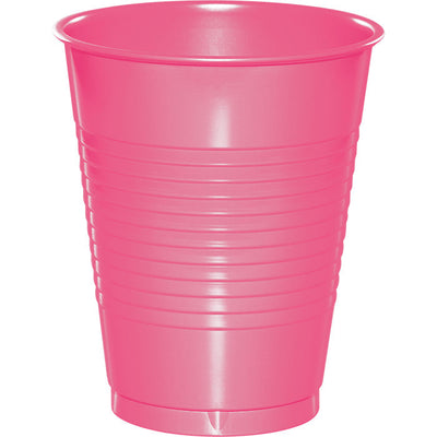 240 pc Bulk Candy Pink 16 oz Plastic Cups