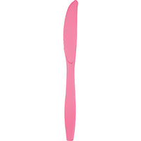 288 pc Bulk Candy Pink Plastic Knives