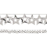 12 pc Bulk Silver Stars Garland