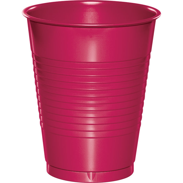 240 pc Bulk Hot Magenta 16 oz Plastic Cups