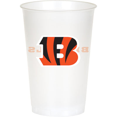 Cincinnati Bengals Plastic Cup, 20 Oz (8/Pkg)