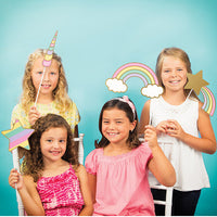 60ct Bulk Sparkle Unicorn Photo Booth Props