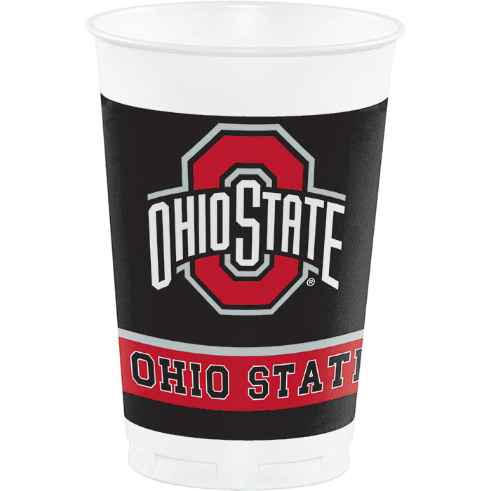 96 pc Bulk Ohio State University 20 oz Plastic Cups