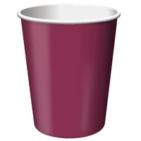 240 pc Bulk Burgundy 9 oz Hot & Cold Cups