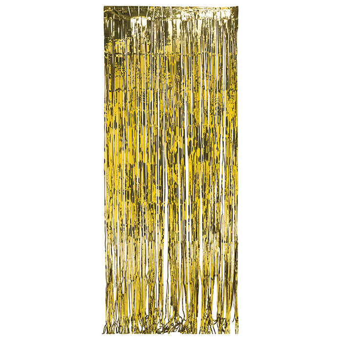 6 pc Bulk Gold Foil Door Curtain