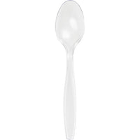 600 pc Bulk Clear Plastic Spoons