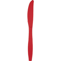 600 pc Bulk Classic Red Plastic Knives