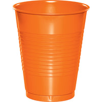 240 pc Bulk Sunkissed Orange 16 oz Plastic Cups