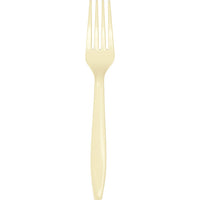 288 pc Bulk Ivory Plastic Forks