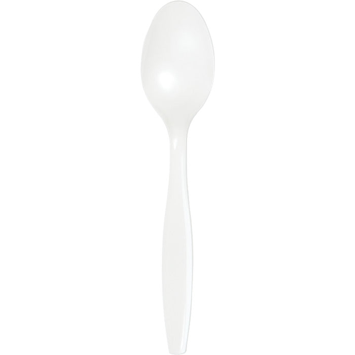 600 pc Bulk White Plastic Spoons