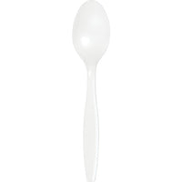600 pc Bulk White Plastic Spoons