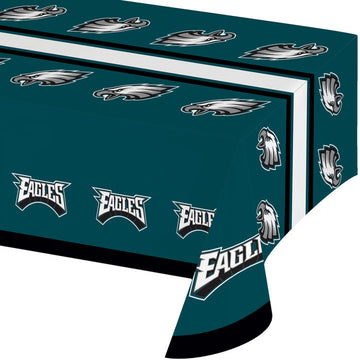 Philadelphia Eagles Plastic Table Cover, 54" X 102"