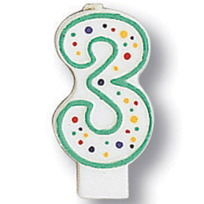 6 pc Bulk Polka Dot #3 Candles