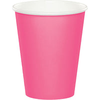 240 pc Bulk Candy Pink 9 oz Hot & Cold Cups