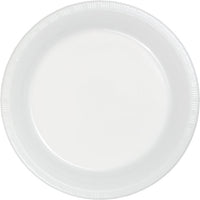 240 pc Bulk White 6.75 inch Plastic Dessert Plates